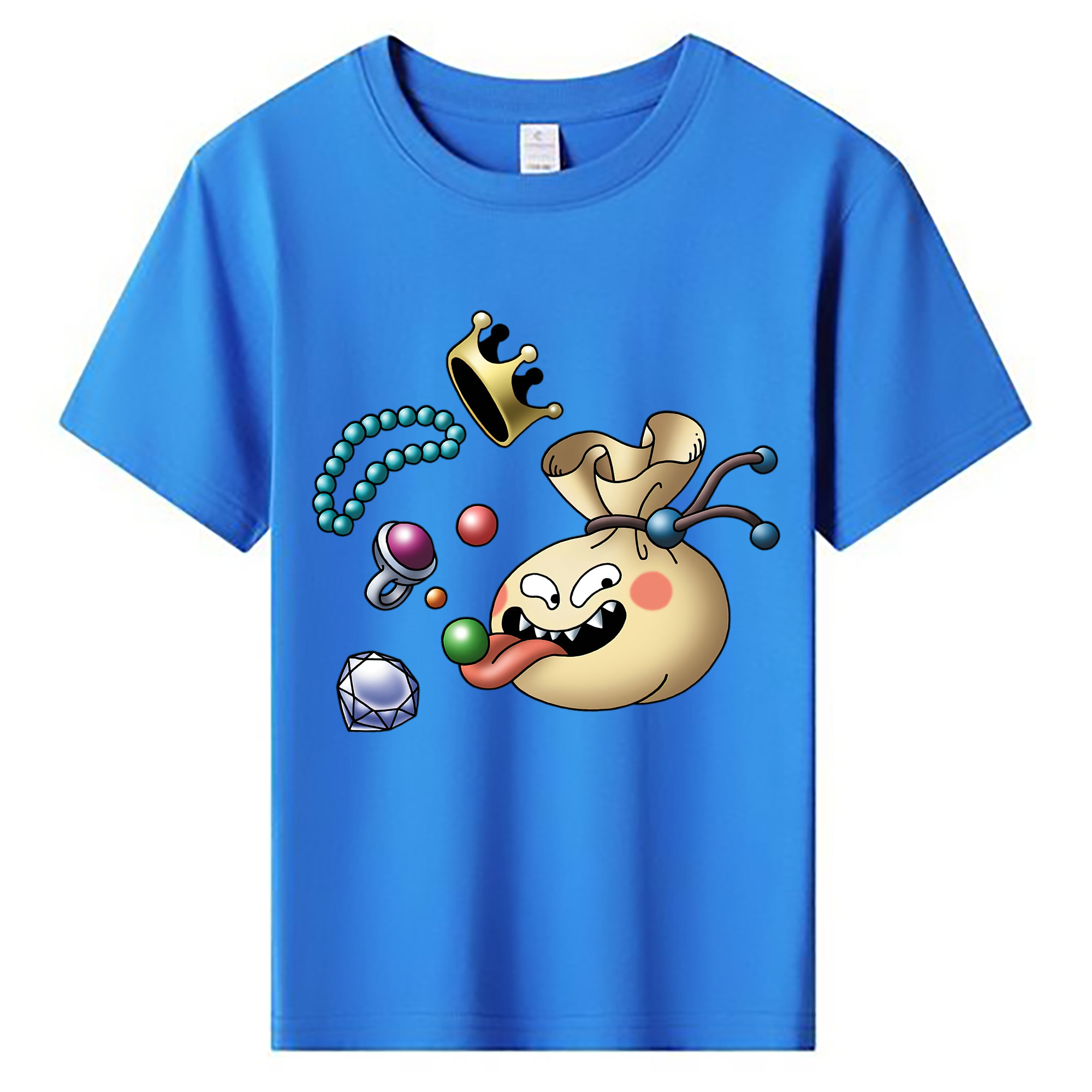 （画像用） ドラゴンクエスト Doragon Kuesuto Dragon Quest 綿100％キッズTシャツ（フロントプリント）